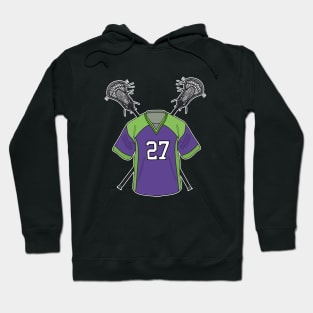 Lacrosse Team Jersey Stick Hoodie